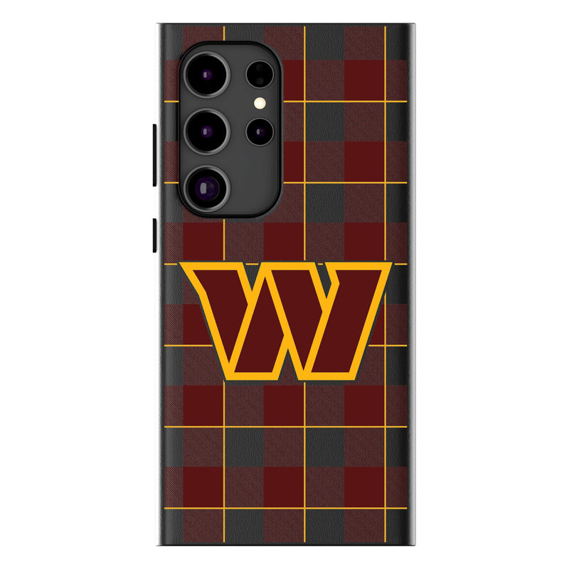 Washington Commanders Plaid Galaxy Magnetic Phone Case