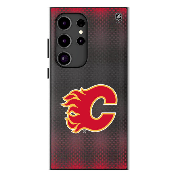 Calgary Flames Linen Galaxy MagSafe Compatible Phone Case