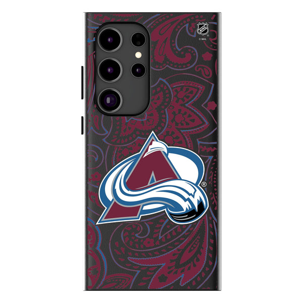 Colorado Avalanche Paisley Galaxy MagSafe Compatible Phone Case