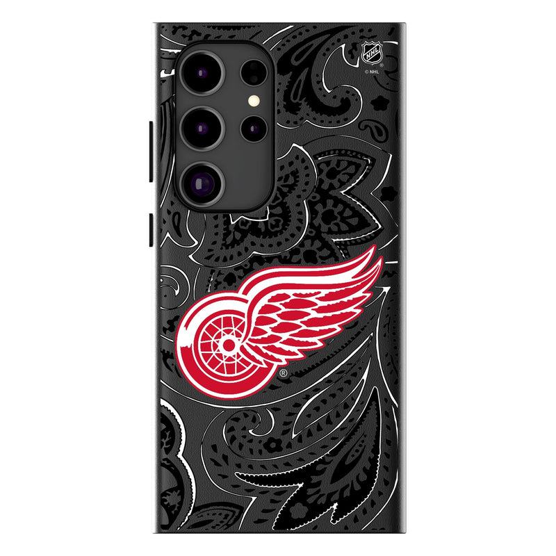 Detroit Red Wings Paisley Galaxy MagSafe Compatible Phone Case