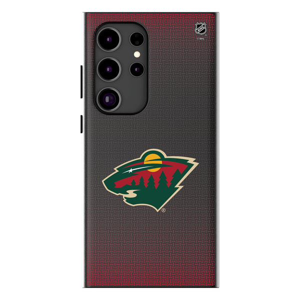 Minnesota Wild Linen Galaxy MagSafe Compatible Phone Case