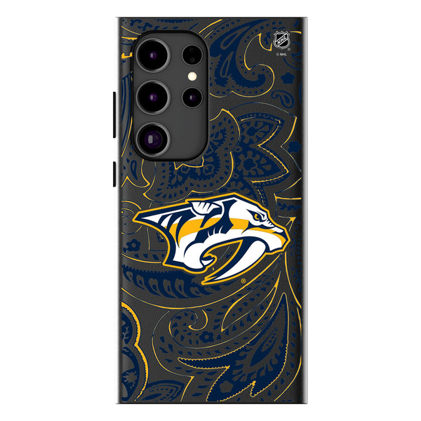 Nashville Predators Paisley Galaxy MagSafe Compatible Phone Case