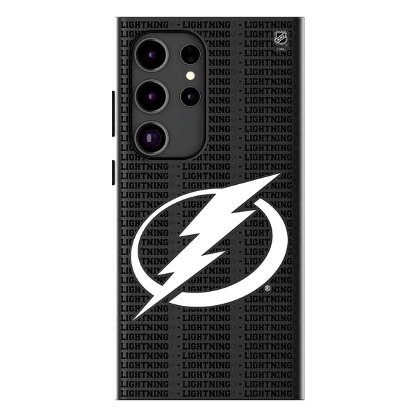 Tampa Bay Lightning Text Backdrop Galaxy MagSafe Compatible Phone Case