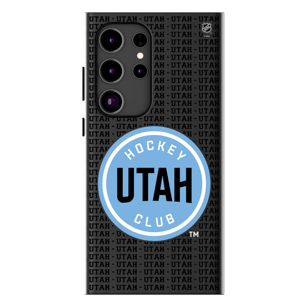 Utah Hockey Club Text Backdrop Galaxy MagSafe Compatible Phone Case