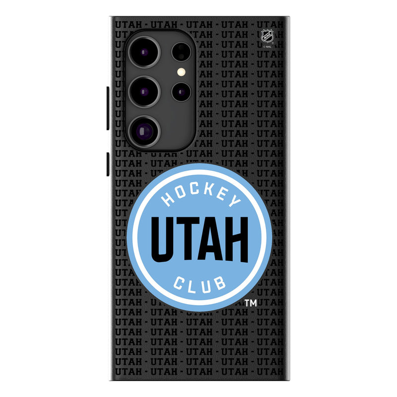 Utah Hockey Club Text Backdrop Galaxy MagSafe Compatible Phone Case