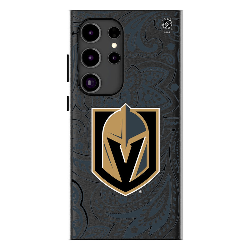 Vegas Golden Knights Paisley Galaxy MagSafe Compatible Phone Case