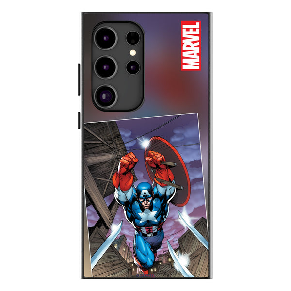 Marvel Avengers Captain America Cover Art Galaxy MagSafe Compatible Phone Case