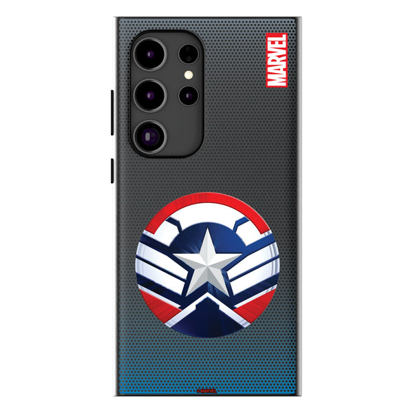 Marvel Avengers Sam Wilson Captain America Grid Galaxy MagSafe Compatible Phone Case