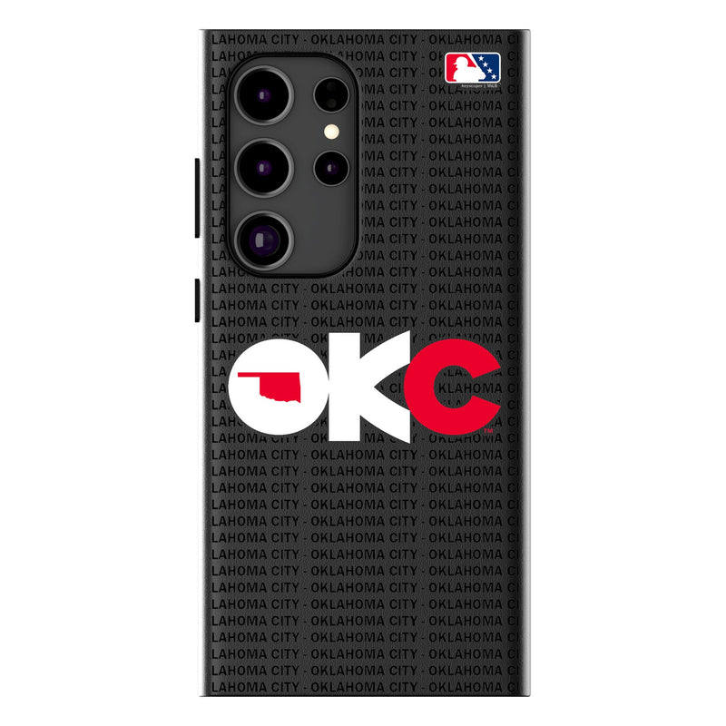 Oklahoma City Baseball Club Text Backdrop Galaxy MagSafe Compatible Phone Case