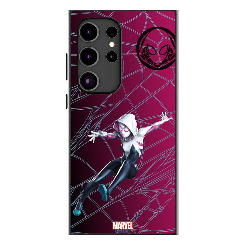 Marvel Spider-Gwen MechLine Galaxy MagSafe Compatible Phone Case