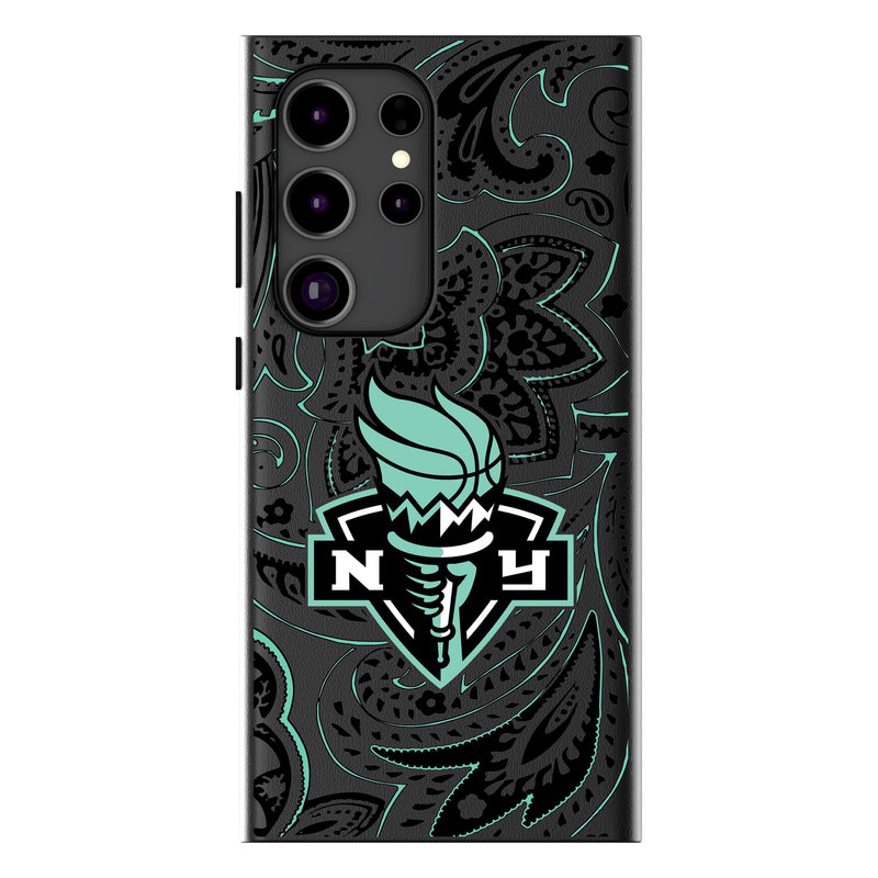 New York Liberty Paisley Galaxy MagSafe Compatible Phone Case