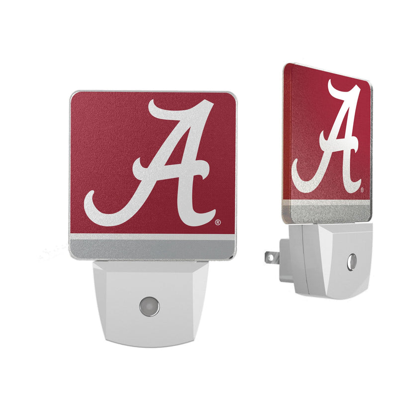 University of Alabama Crimson Tide Script A Stripe Night Light 2-Pack