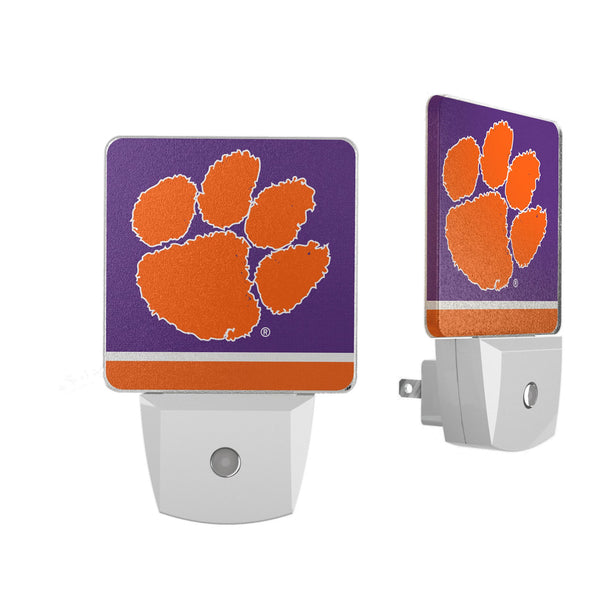 Clemson University Tigers Stripe Night Light 2-Pack