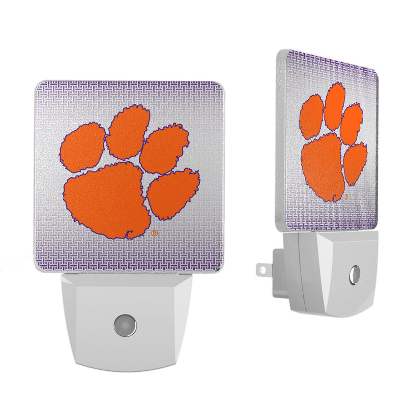 Clemson University Tigers Linen Night Light 2-Pack