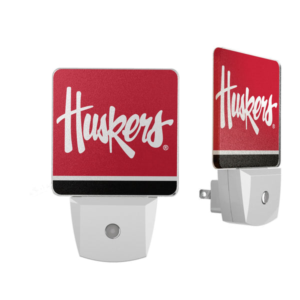 University of Nebraska Huskers Stripe Night Light 2-Pack