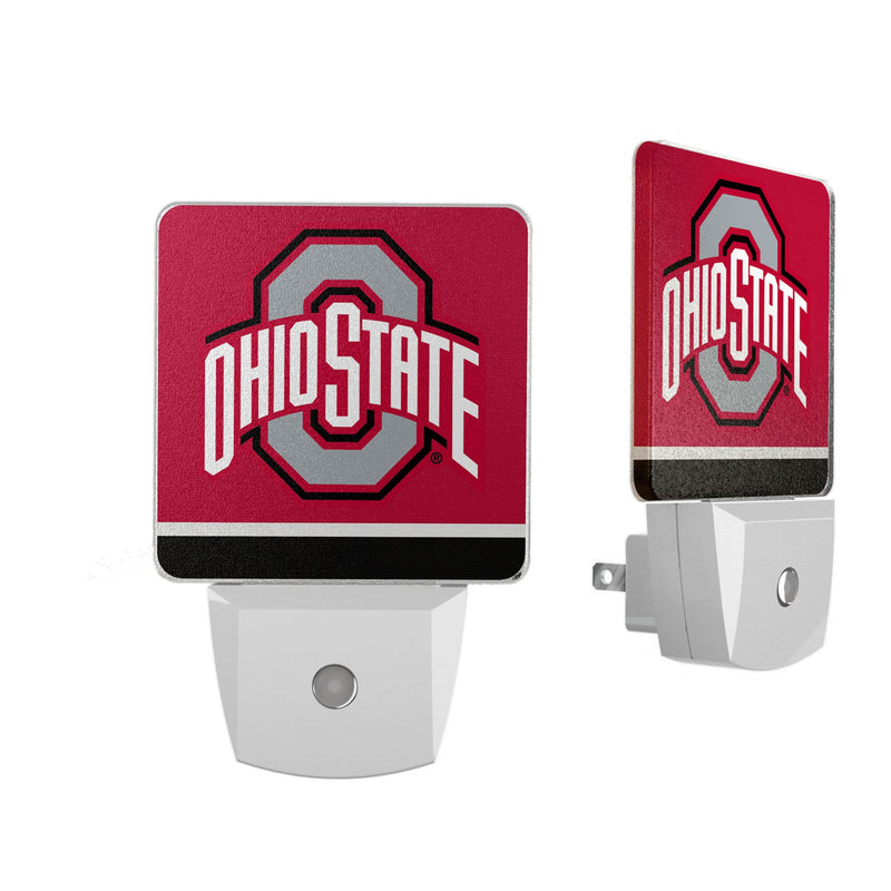 Ohio State University Buckeyes Stripe Night Light 2-Pack