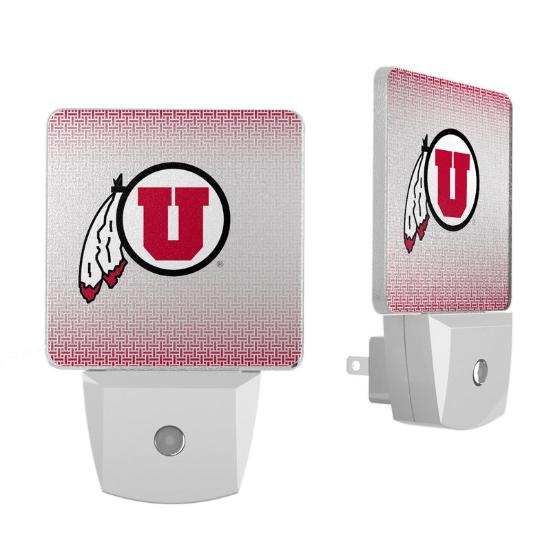 University of Utah Utes Linen Night Light 2-Pack