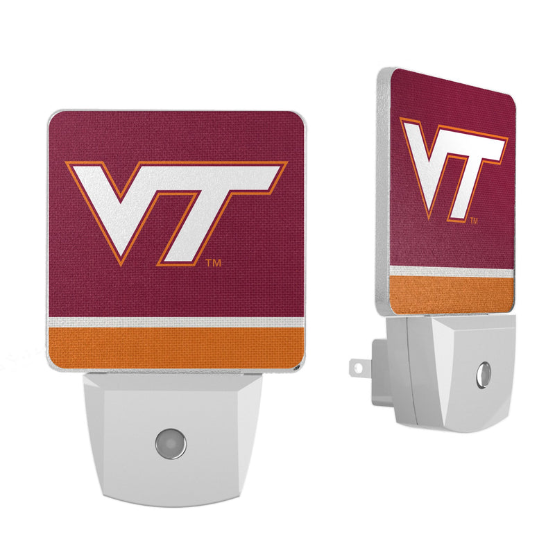 Virginia Tech Hokies Stripe Night Light 2-Pack