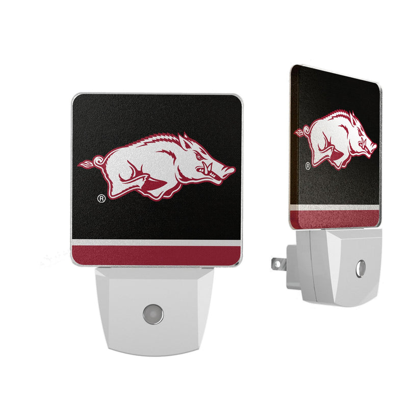 University of Arkansas Fayetteville Razorbacks Stripe Night Light 2-Pack