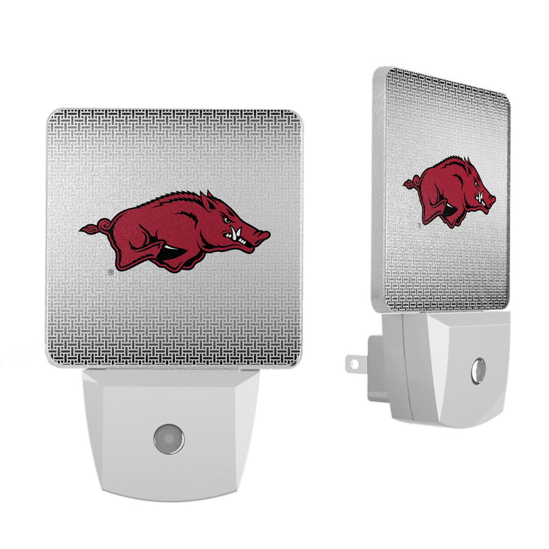 University of Arkansas Fayetteville Razorbacks Linen Night Light 2-Pack