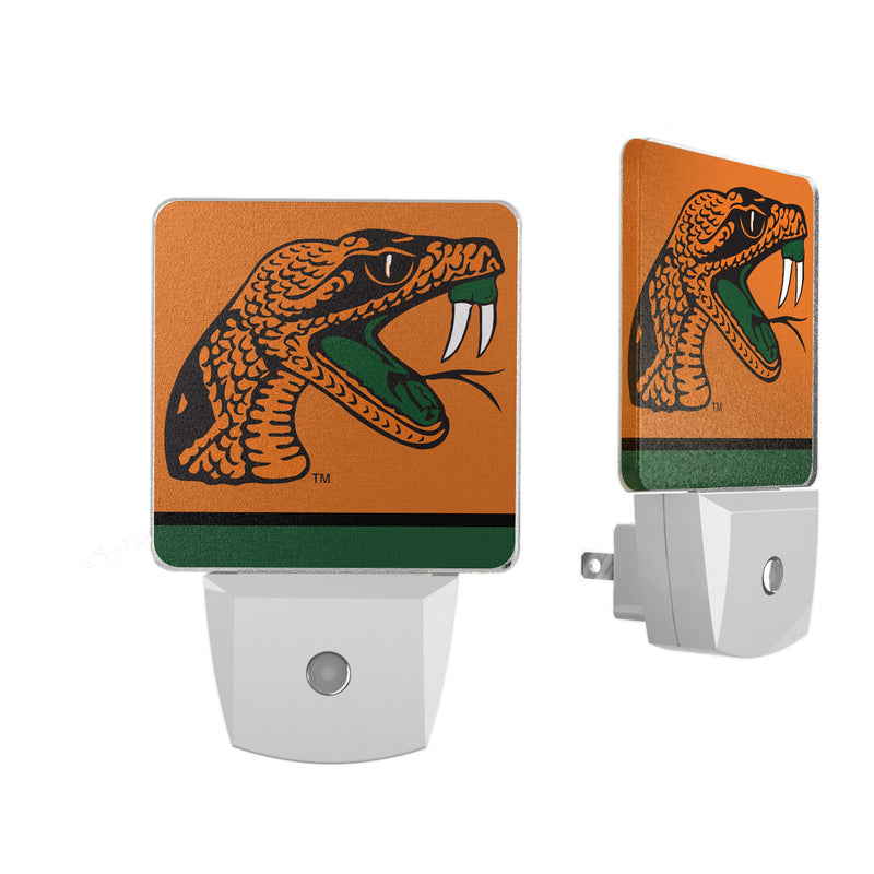 Florida A&M University Rattlers Stripe Night Light 2-Pack