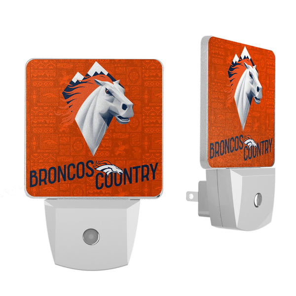 Denver Broncos 2024 Illustrated Limited Edition Night Light 2-Pack