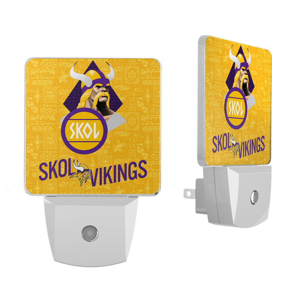 Minnesota Vikings 2024 Illustrated Limited Edition Night Light 2-Pack