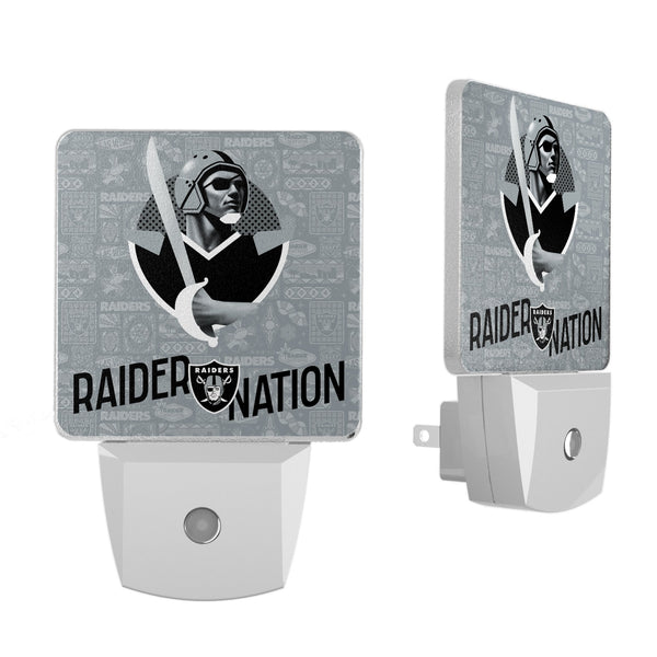 Las Vegas Raiders 2024 Illustrated Limited Edition Night Light 2-Pack