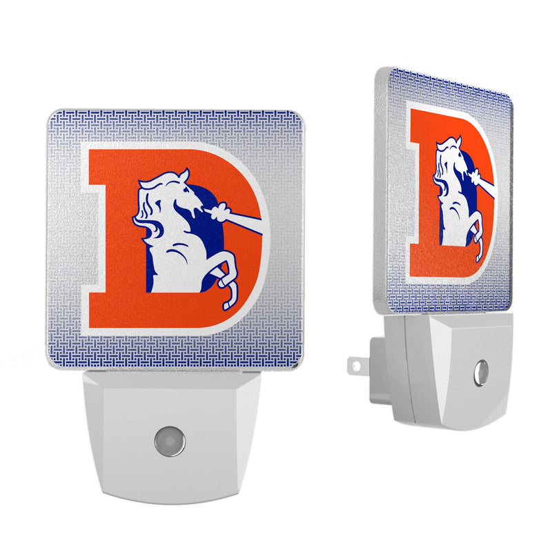 Denver Broncos 1993-1996 Historic Collection Linen Night Light 2-Pack