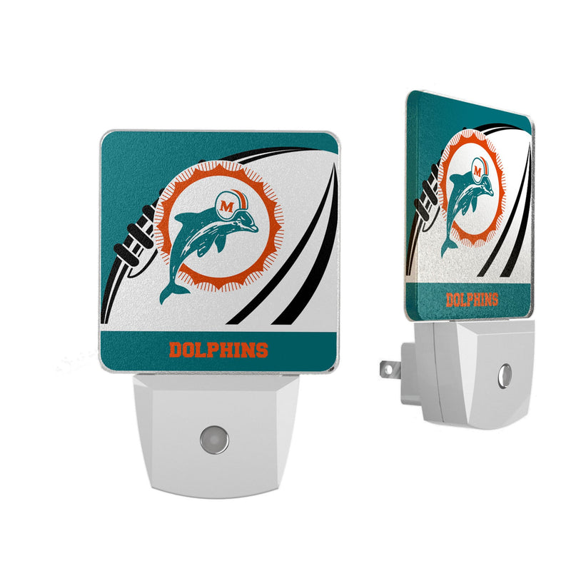 Miami Dolphins 1966-1973 Historic Collection Passtime Night Light 2-Pack