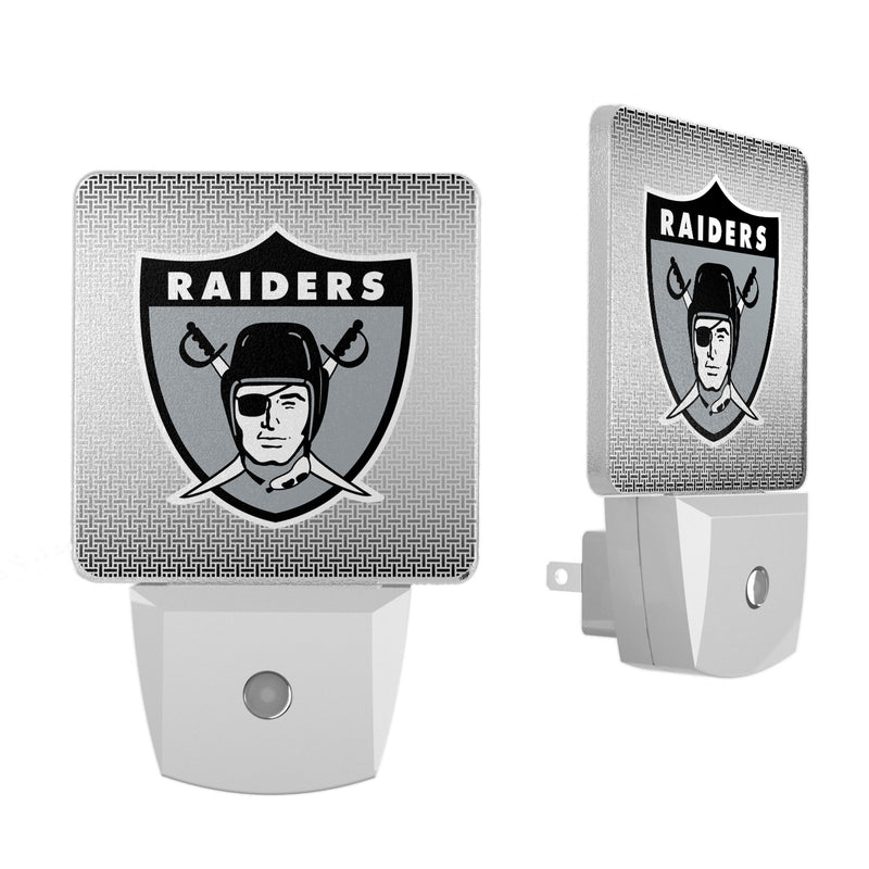 Oakland Raiders 1963 Historic Collection Linen Night Light 2-Pack