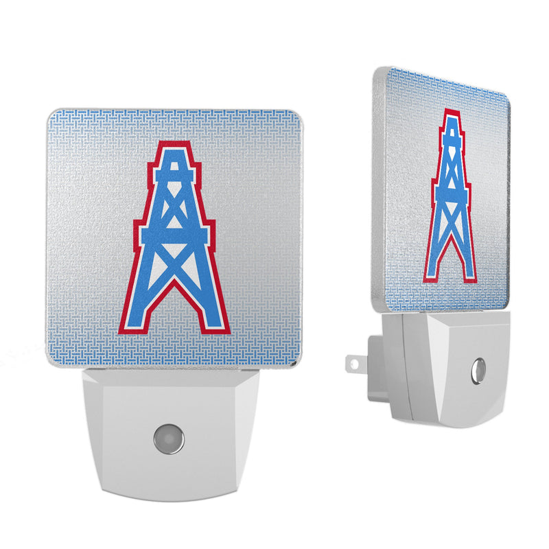 Houston Oilers Historic Collection Linen Night Light 2-Pack