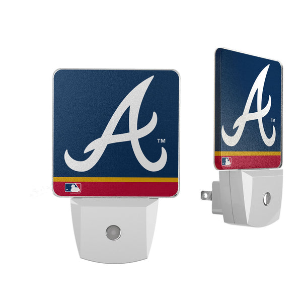 Atlanta Braves Stripe Night Light 2-Pack