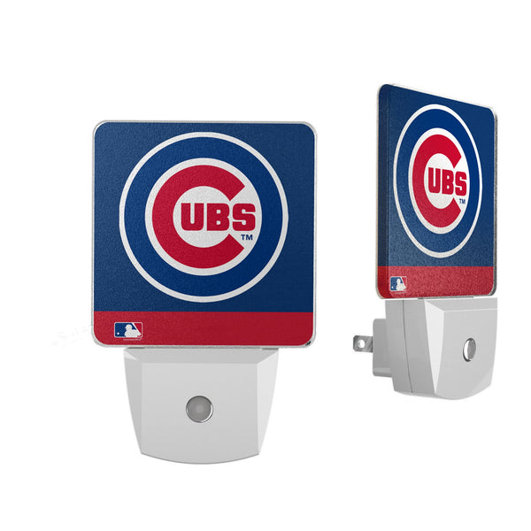 Chicago Cubs Stripe Night Light 2-Pack