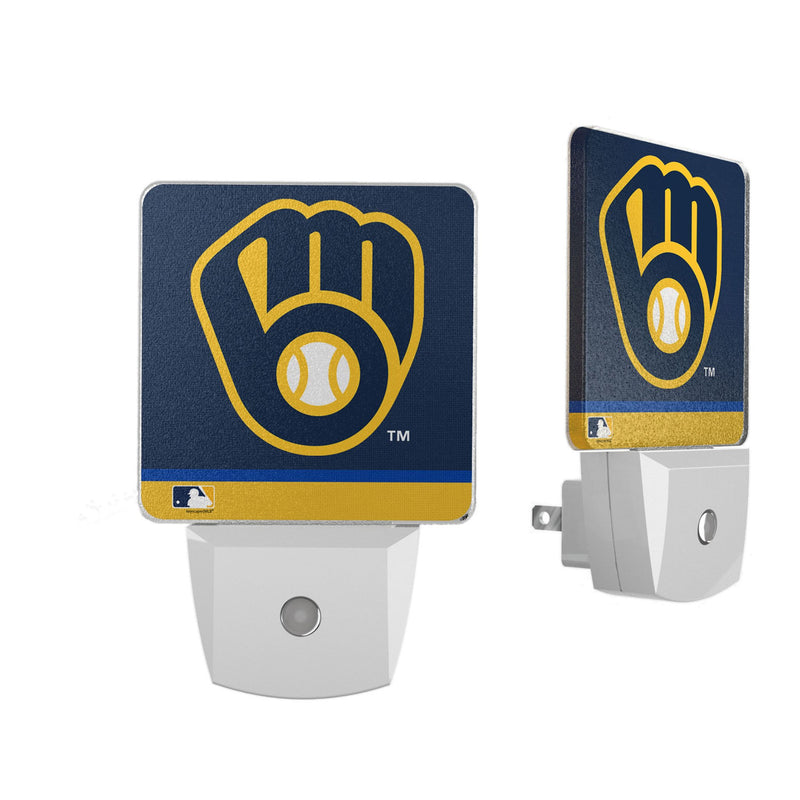 Milwaukee Brewers Stripe Night Light 2-Pack