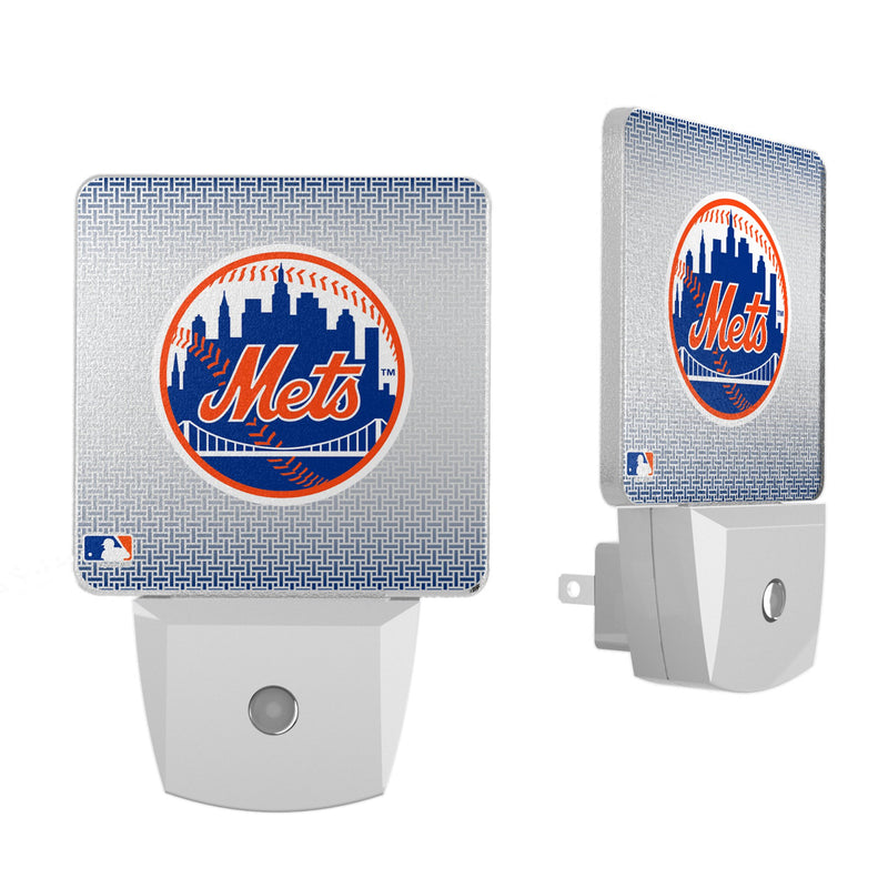 New York Mets Linen Night Light 2-Pack