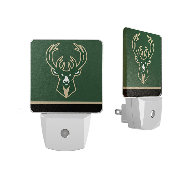 Milwaukee Bucks Stripe Night Light 2-Pack