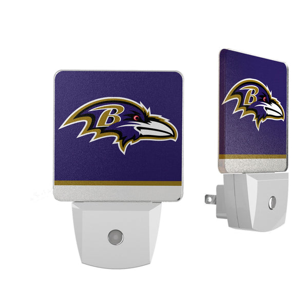 Baltimore Ravens Stripe Night Light 2-Pack