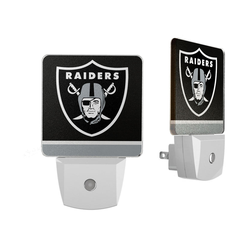 Las Vegas Raiders Stripe Night Light 2-Pack