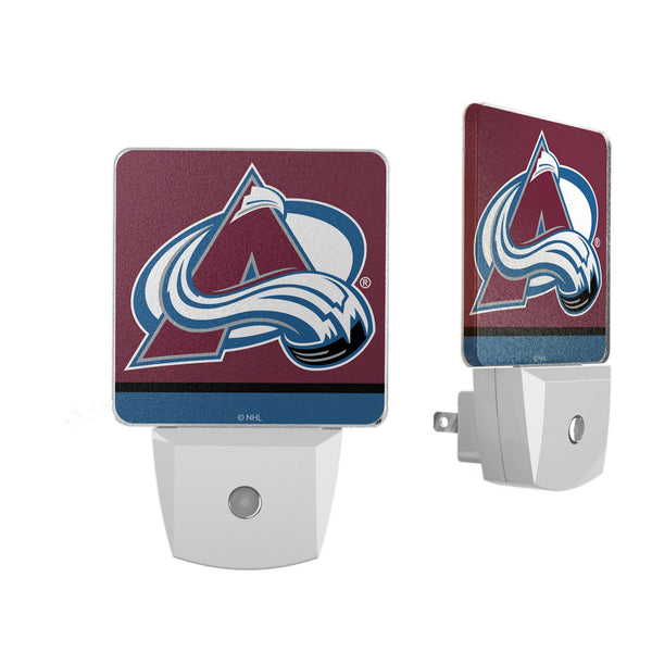 Colorado Avalanche Stripe Night Light 2-Pack