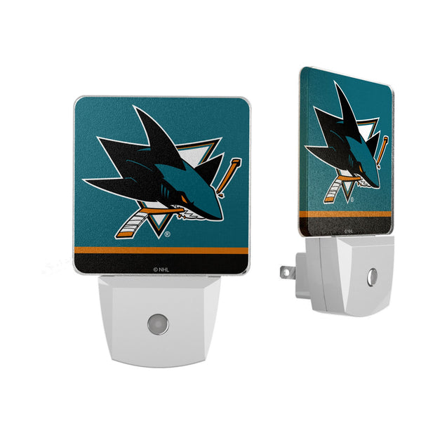 San Jose Sharks Stripe Night Light 2-Pack