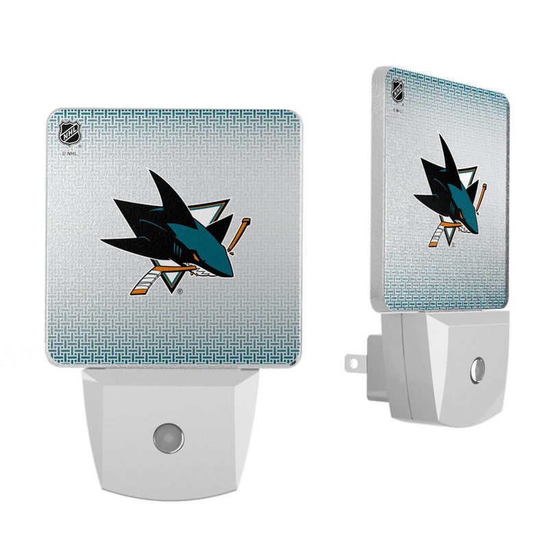 San Jose Sharks Linen Night Light 2-Pack