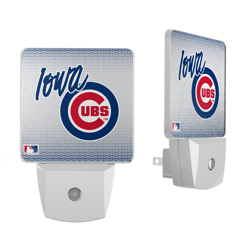 Iowa Cubs Linen Night Light 2-Pack