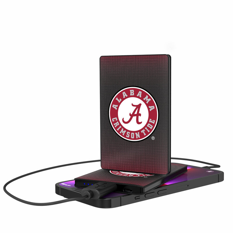 University of Alabama Crimson Tide Linen 2500mAh Credit Card Powerbank