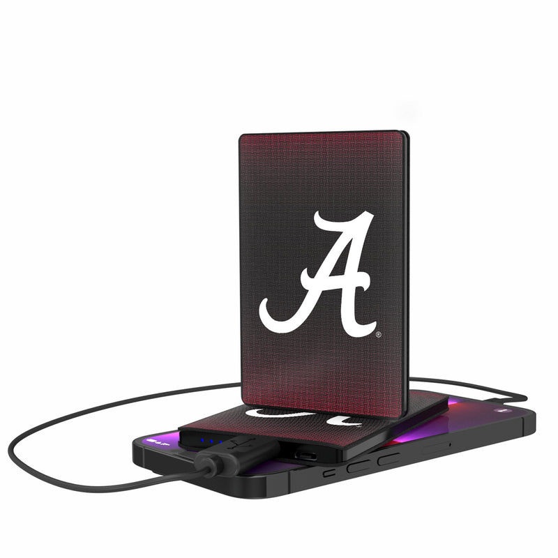 University of Alabama Crimson Tide Script A Linen 2500mAh Credit Card Powerbank