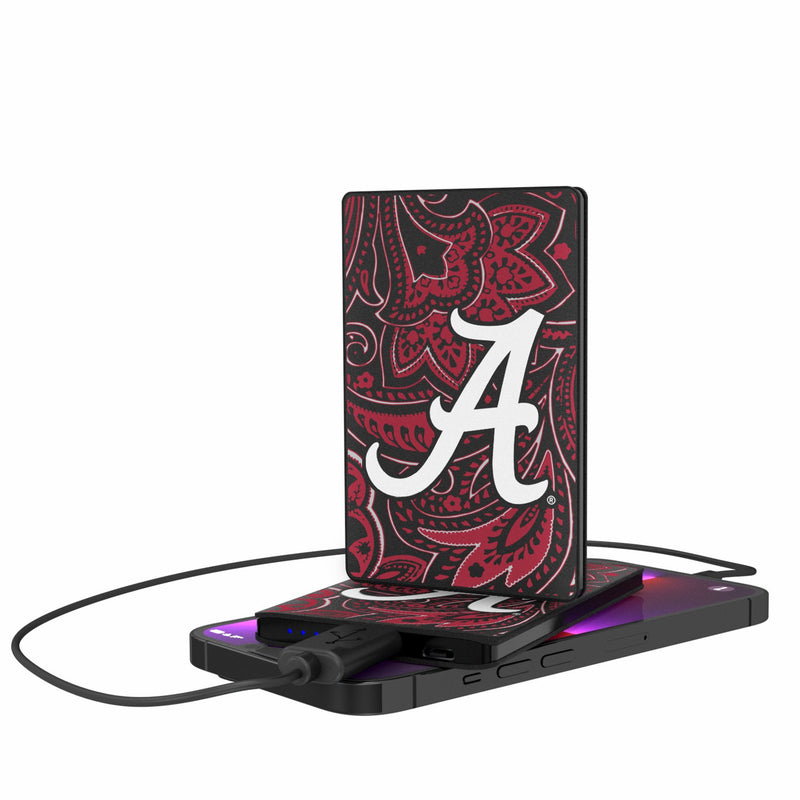 University of Alabama Crimson Tide Script A Paisley 2500mAh Credit Card Powerbank