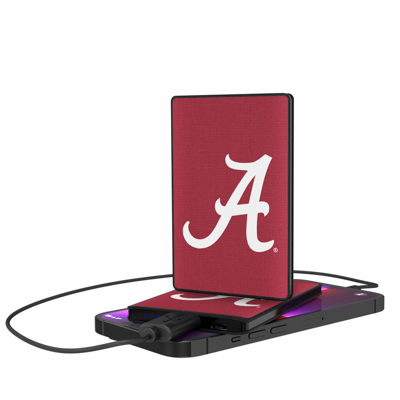 University of Alabama Crimson Tide Script A Solid 2500mAh Credit Card Powerbank