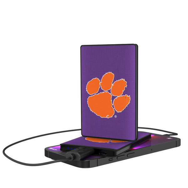 Clemson University Tigers Solid 2500mAh Credit Card Powerbank