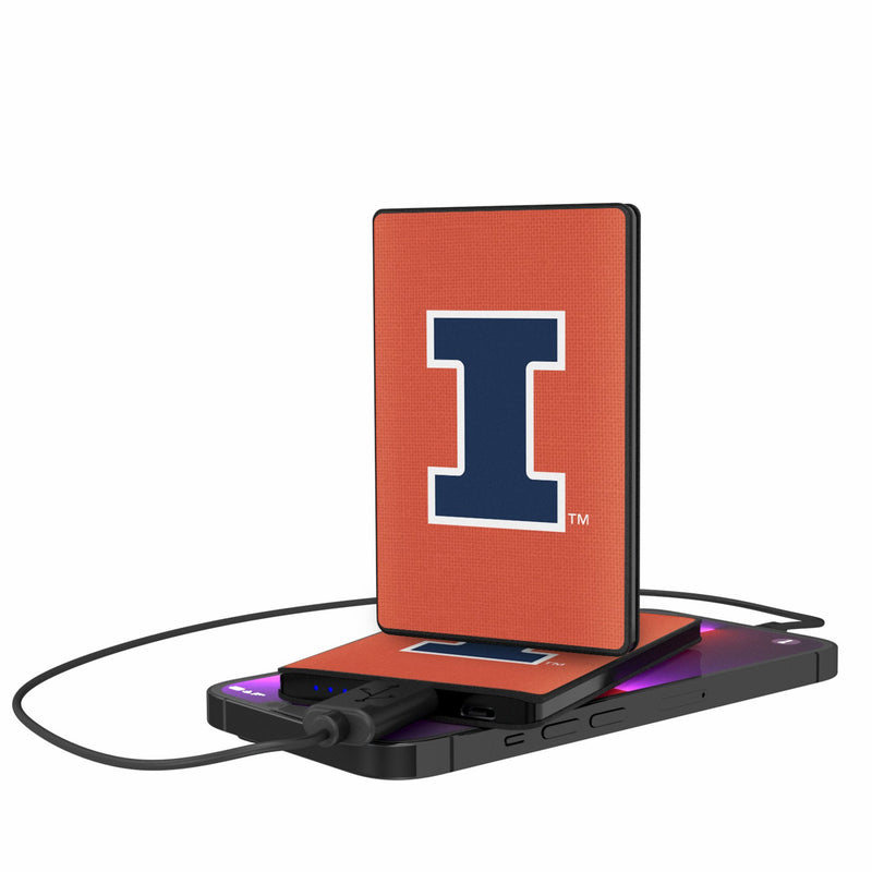 University of Illinois Fighting Illini Solid 2500mAh Credit Card Powerbank