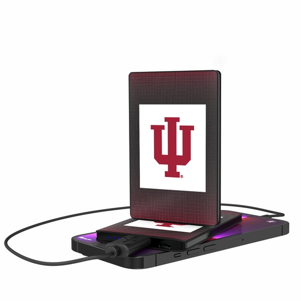 Indiana University Hoosiers Linen 2500mAh Credit Card Powerbank